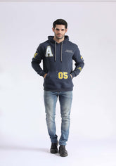 Contrast Print Hoodie